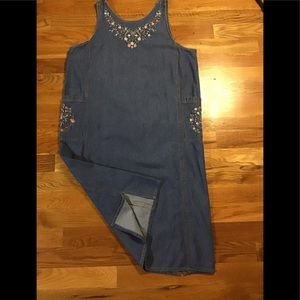 Women’s Cherokee size 2X sleeveless denim dress